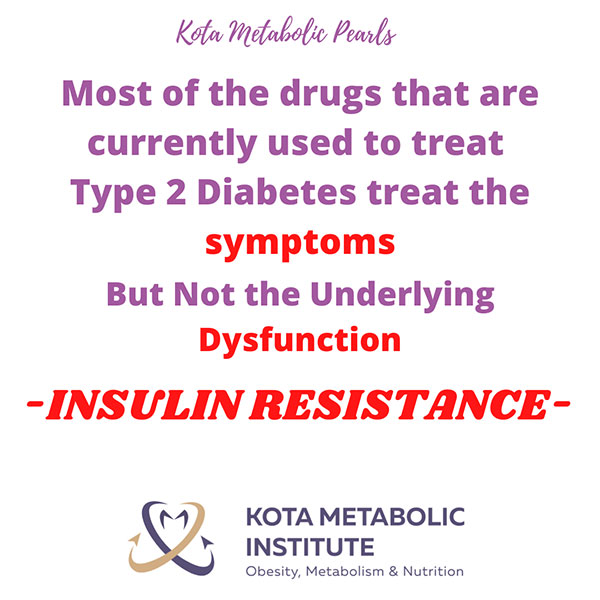 Most of the drugs that are currently used to treat type 2 diabetes treat the symptoms (3)